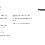 Arnis Mincenhofs "Maizes ceptuve"